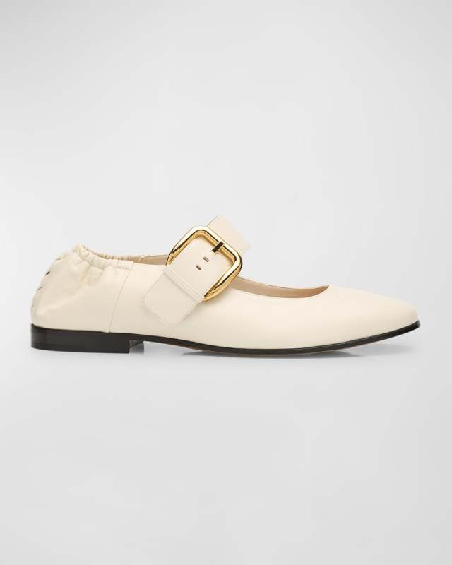 Astaire Leather Mary Jane Ballerina Flats